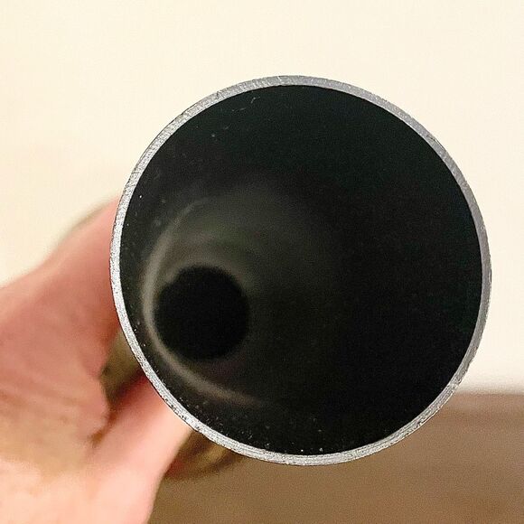 Indian Brass Vase Etched Flowers Engraved Accents Vintage - Picture 6 of 7